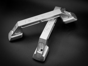 Ford Bronco Interior Grab Handle Kit - Set of 2 - Billet Aluminum - Inodized Silver Finish